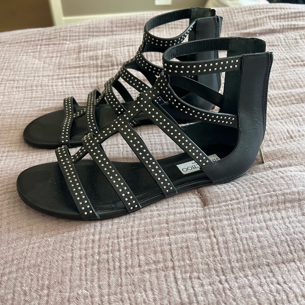 Black Studded Sandals - Picture 2 of 5